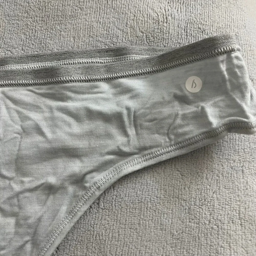 NWT allbirds Trino Thong Underwear Panties XXXL Peppercorn Wool Blend‎